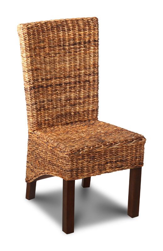 Rattan high back 2024 dining chairs