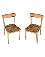 Set of 2 Scandi Mango Dining Chairs