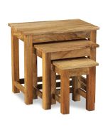 Light Mango Wood Nest of Tables