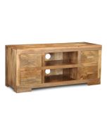 Light Mango Wood Media Unit